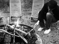 Erstes Lagerfeuer, endlich.